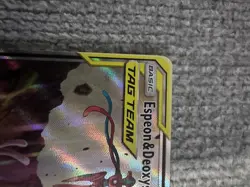 Pokemon TCG Espeon & Deoxys GX SM240 Black Star Promo Sun & Moon - Image 3