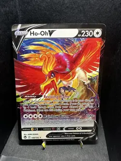 Pokemon TCG SWSH Silver Tempest Ho-Oh V 140/195 Ultra Rare Pack Fresh NM! - Image 1