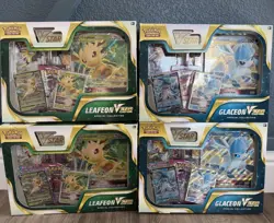 Pokemon TCG Leafeon V Star (x2) and Glaceon V Star(x2) Special Collection Boxes - Image 1