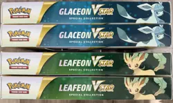 Pokemon TCG Leafeon V Star (x2) and Glaceon V Star(x2) Special Collection Boxes - Image 2
