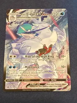 Pokemon - Ice Rider Calyrex VMAX - Astral Radiance TG15/TG30 - Ultra Rare - Read - Image 1