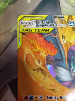 Pokemon TCG Moltres Zapdos Articuno GX 44/68 Hidden Fates NM/Mint Condition - Image 3