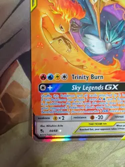 Pokemon TCG Moltres Zapdos Articuno GX 44/68 Hidden Fates NM/Mint Condition - Image 4