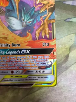 Pokemon TCG Moltres Zapdos Articuno GX 44/68 Hidden Fates NM/Mint Condition - Image 5