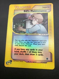 Bill's Maintnence 137/165 REVERSE HOLO Pokemon Expedition Vintage NM 2002 - Image 1