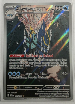 English Clawitzer Illustration Rare Holo #141/132 Pokemon Mega Evolution English - Image 1