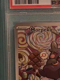 2023 Pokemon MORPEKO 206/182 Paradox Rift Illustration Rare Holo English PSA 10 - Image 2