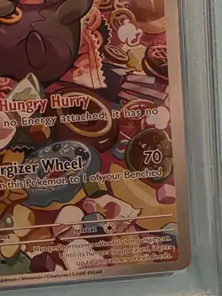 2023 Pokemon MORPEKO 206/182 Paradox Rift Illustration Rare Holo English PSA 10 - Image 4