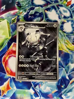 Pokemon Steelix Illustration Rare 150/132 Me01: Mega Evolution Holo Near Mint - Image 3