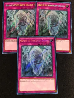 Yugioh Grave of the Super Ancient Organism RA03-EN077 1ST SECRET x3 (NM) - Image 1
