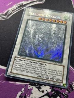 Yugioh Stardust Dragon TDGS-EN040 Ghost Rare 1st Edition The Duelist Genesis - Image 3