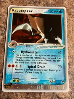Pokemon TCG Kabutops EX Sandstorm 97 Holo Rare Card NM - Image 1