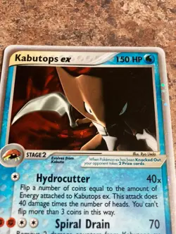 Pokemon TCG Kabutops EX Sandstorm 97 Holo Rare Card NM - Image 2