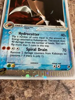 Pokemon TCG Kabutops EX Sandstorm 97 Holo Rare Card NM - Image 3