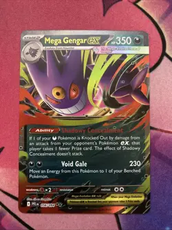 Mega Gengar ex 056/094 Phantasmal Flames Holo Double Rare Near Mint English Card - Image 1