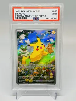 Pikachu PSA 9 .EN - SVP 088 SV Black Star Promo Pokemon Card English - Image 1