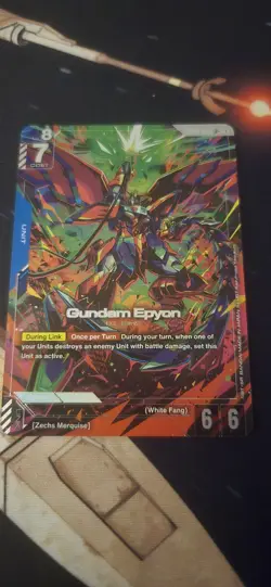 Gundam Card Game Dual Impact Gundam Epyon GD02-002 LR + Alternate Art - Image 5