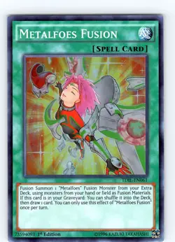 Yu-Gi-Oh TCG Metalfoes Fusion TDIL-EN061 Super Rare Card NM - Image 1