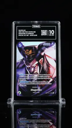 TAG 10 One Piece TCG English OP02-085 SP CARD Magellan (Parallel) OP04 Alt Art - Image 1