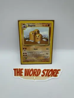 Dugtrio - 19/102 - Pokemon Base Set Unlimited Rare Card WOTC HP - Image 1