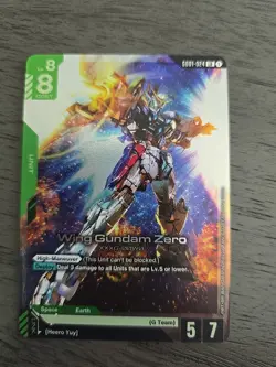 Gundam Card Game - Wing Gundam Zero LR English - GD01-024 LR - Newtype Rising - Image 1