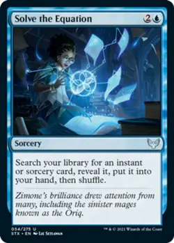 1x Solve the Equation NM-Mint, English Strixhaven: School of Mages MTG Magic - Image 1