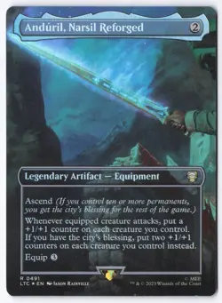 Anduril, Narsil Reforged (Borderless) R Commander: The Lord of the Rings: Tales - Image 1