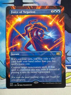 2022 MTG Double Masters Force Of Negation Borderless #346 - Image 1