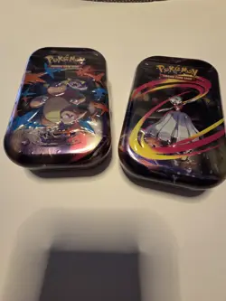 Pokemon TCG - Mega Heroes Mini Tin - Gardevoir & Kangashkan- SEALED- 2 TINS ✅ - Image 1