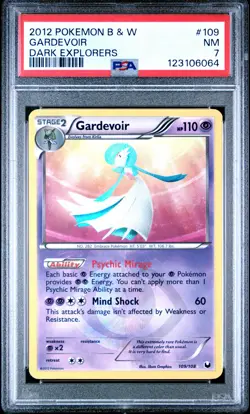 2012 POKEMON B&W DARK EXPLORERS #109 GARDEVOIR PSA 7 - Image 1