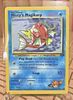 Near Mint Original WOTC 2000 MISTY'S MAGIKARP 88 Pokemon Gym Challenge Set PSA - Image 1