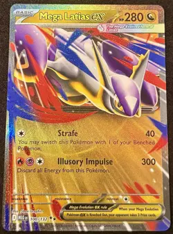 Mega Latias EX 100/132 - Double Rare - Pokemon Mega Evolution - NM - Image 1