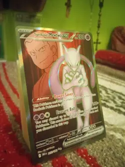 Pokemon Mewtwo EX TCG Team Rockets 213/182 Full Art Destined Rivals - Image 5