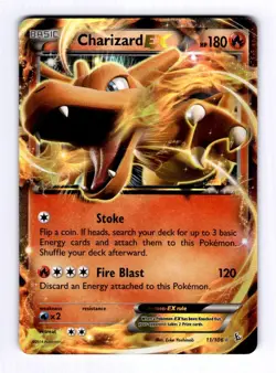 Charizard EX (11) XY - Flashfire #11 (2014) Ultra Rare Holo NM Pokemon - Image 1