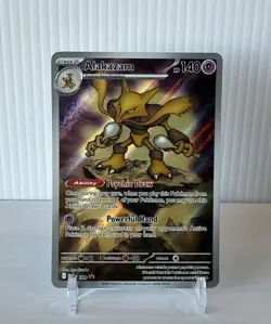 Pokemon TCG Mega Evolution Alakazam MEP EN 009 Black Star Promo - Image 1