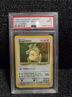 PSA 9 Mint Pokemon 1999 Unlimited Holo Kangaskhan Jungle No Symbol Error 5 Rare! - Image 1