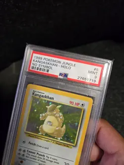 PSA 9 Mint Pokemon 1999 Unlimited Holo Kangaskhan Jungle No Symbol Error 5 Rare! - Image 3