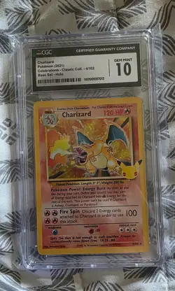 2021 Pokemon Celebrations Classic Coll #4/102 Charizard Holo CGC 10 GEM MNT - Image 1