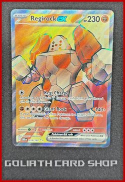 Regirock ex 214/182 Ultra Rare - Sv10: Destined Rivals Pokemon TCG - NM - Image 1