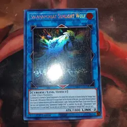 Yugioh - Salamangreat Sunlight Wolf LD10-EN000 Ghost Rare 1st Edition - Image 2