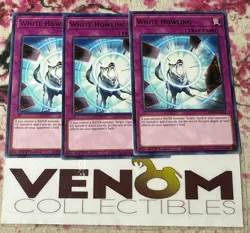 3x (M/NM) - White Howling - MP20-EN143 - Rare - 1st Edition YuGiOh - Image 1