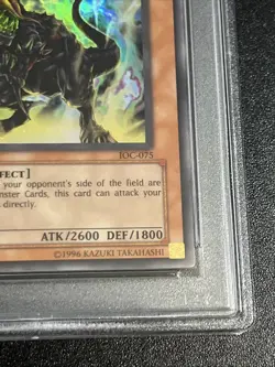 2004 ERROR HOLO BLEED 🩸 Yu-Gi-Oh! Black Tyranno 2004 IOC-075 1st Edition PSA 9 - Image 4