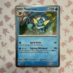 Vaporeon - 168 (Cosmos Holo) 168 Sv: Scarlet & Violet Promo Cards Holo - NM - Image 1