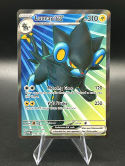 Luxray EX Ultra Rare Full Art Holo Twilight Masquerade Pokemon TCG Card 195/167 - Image 1