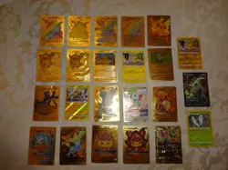 LOT OF POKEMON (MOSTLY) GOLD FOIL CARDS ~ PRE-OWNED ~ NOT RATED - Image 2