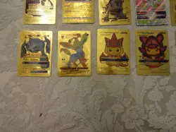 LOT OF POKEMON (MOSTLY) GOLD FOIL CARDS ~ PRE-OWNED ~ NOT RATED - Image 3