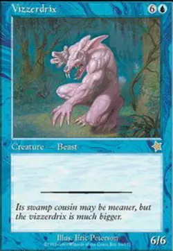 Vizzerdrix ~ Moderately Played Starter 1999 MTG Magic UltimateMTG Blue Card - Image 1