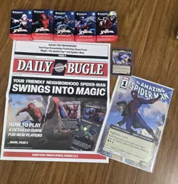 MAGIC THE GATHERING NYCC 2025 SPIDER-MAN WELCOME DECK SET OF 5 WITH PROMO CARD + - Image 1