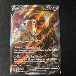 Entei v GG36/GG70 Ultra Rare Crown Zenith Pokemon Card Near Mint Condition - Image 1