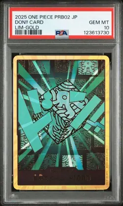 PSA10 Lim Gold Don One Piece Card Japanese - Image 1